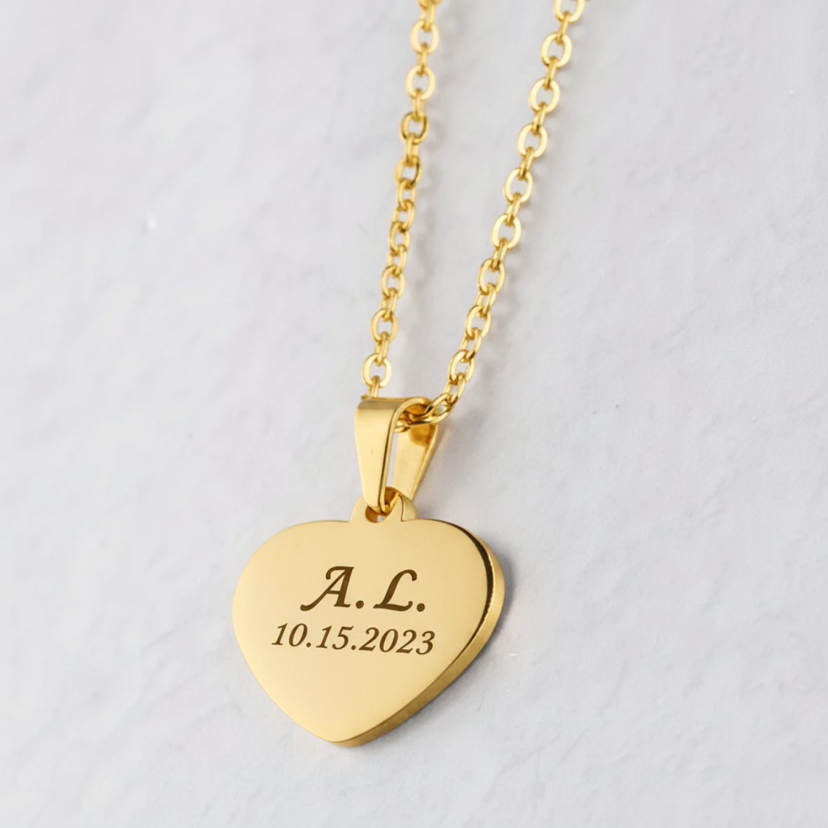 Collar Corazón Dorado