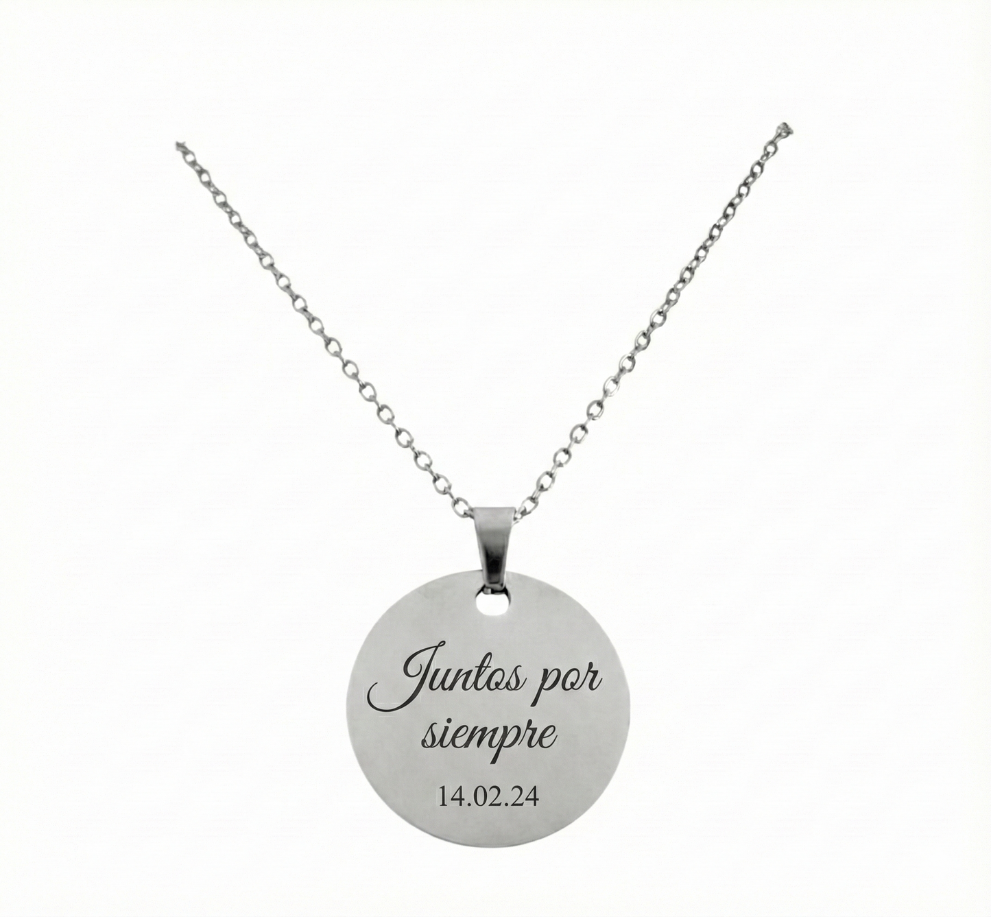 Collar Circular Plateado