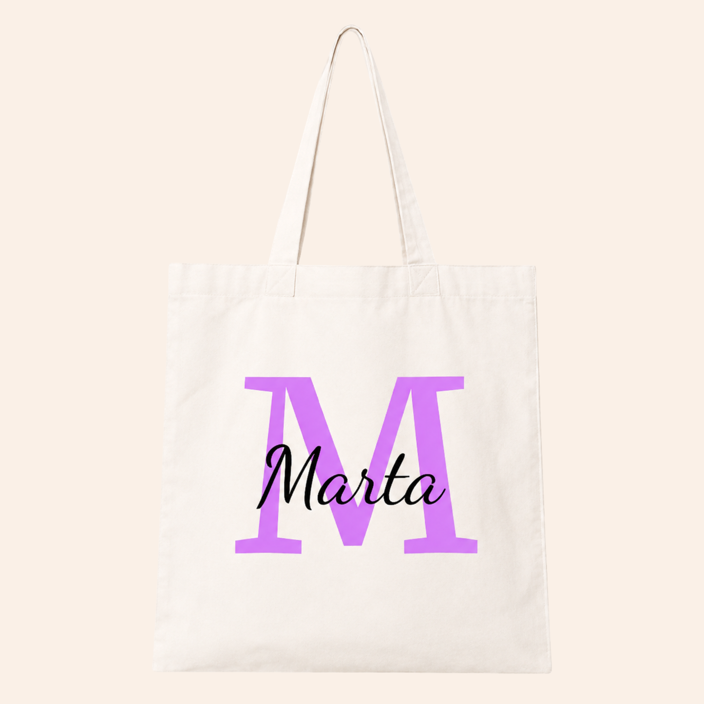 Tote Bag inicial + nombre