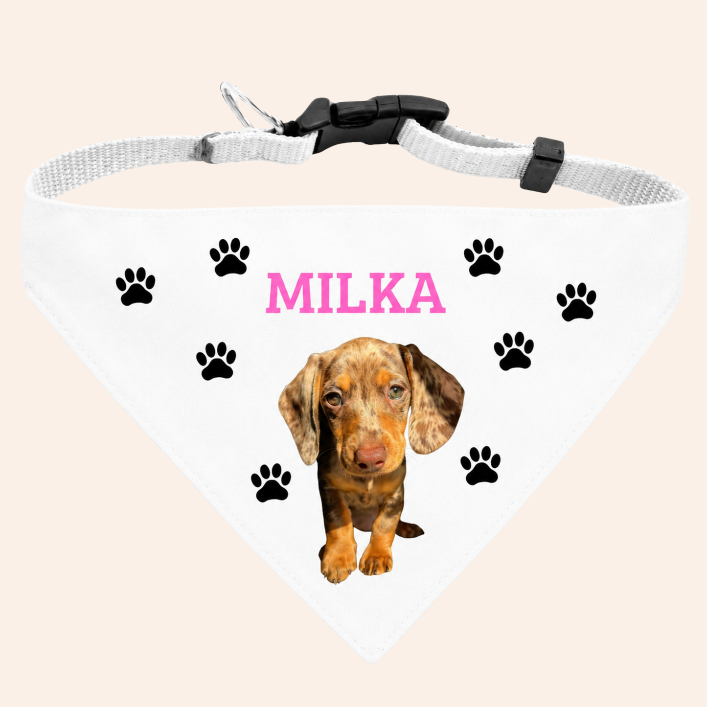 Collar bandana huellas