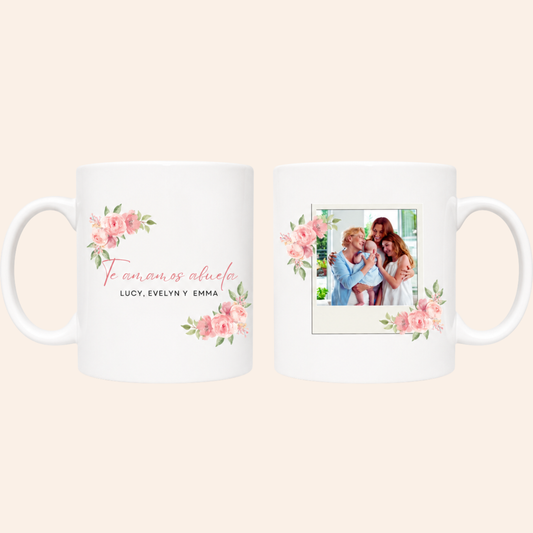 Taza Imagen + Te amamos abuela