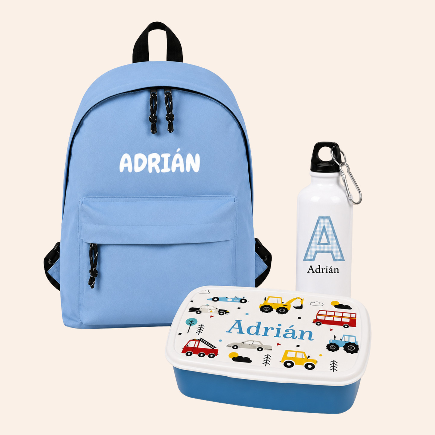 Pack Mochila + fiambrera + botella