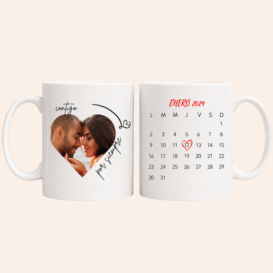 Taza Calendario + Foto