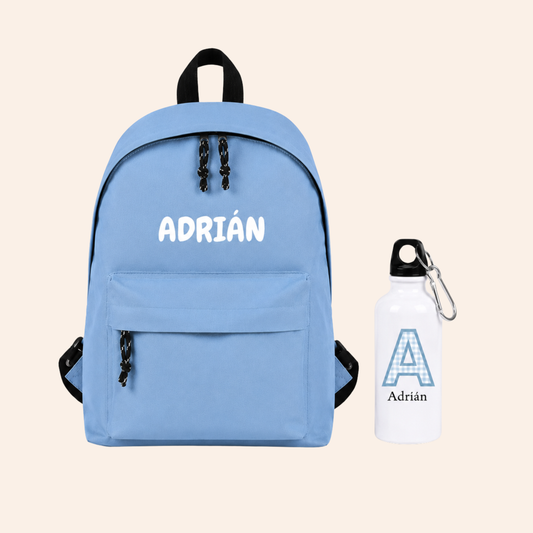 Pack mochila + botella niños