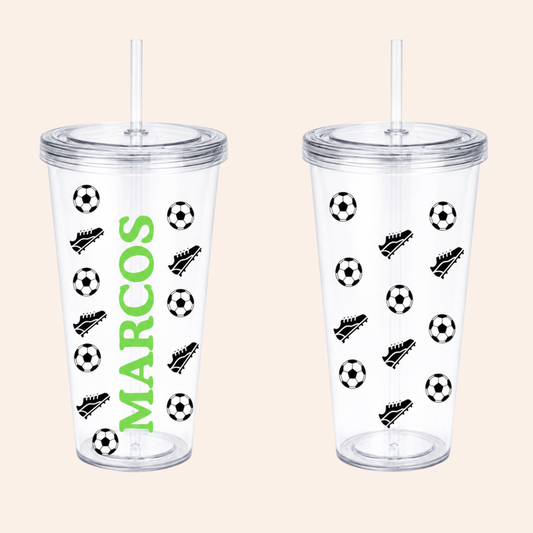 Vaso nombre + fútbol