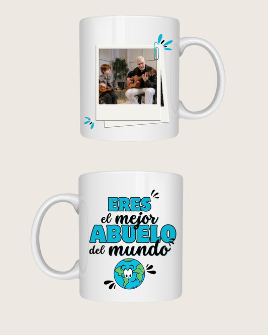 Taza Imagen + Eres el mejor abuelo del mundo